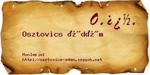 Osztovics Ádám névjegykártya